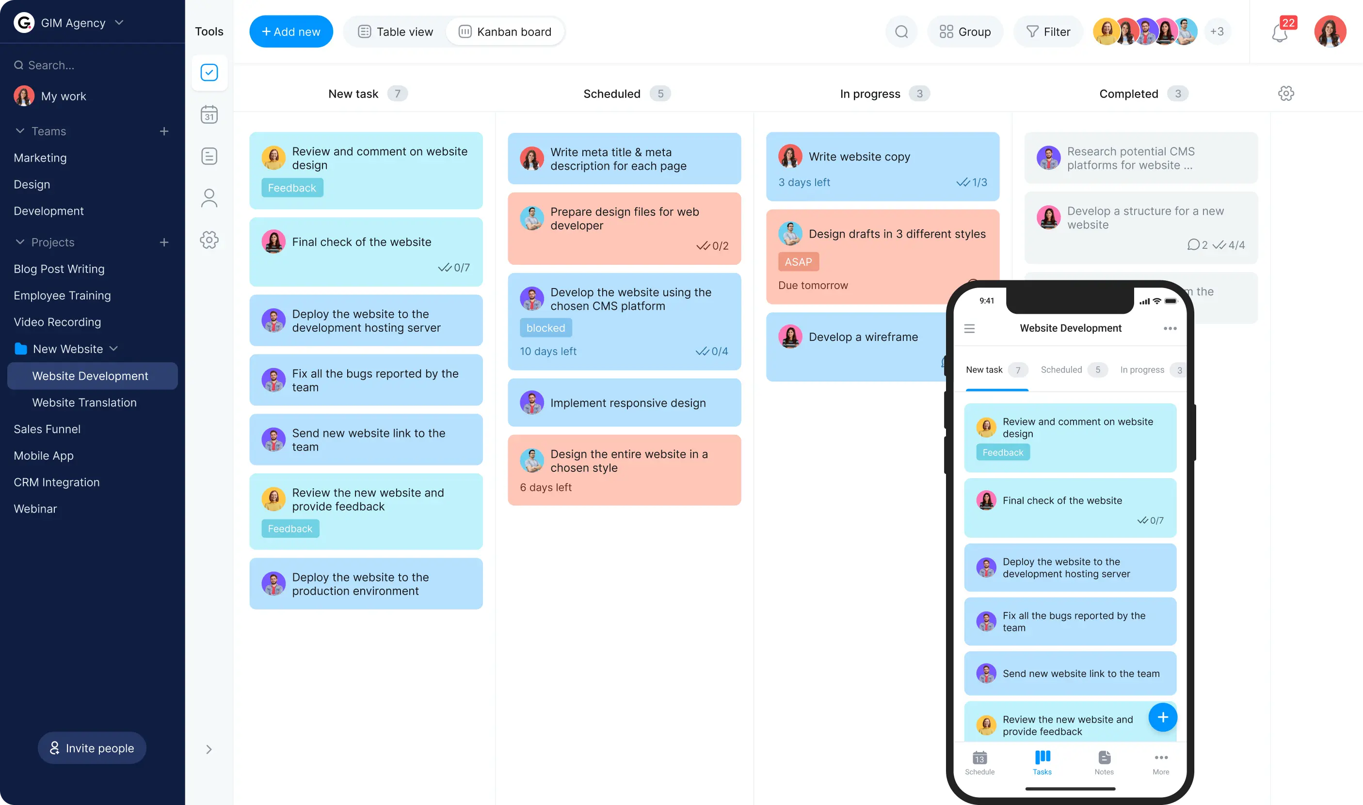 daily task planner kanban