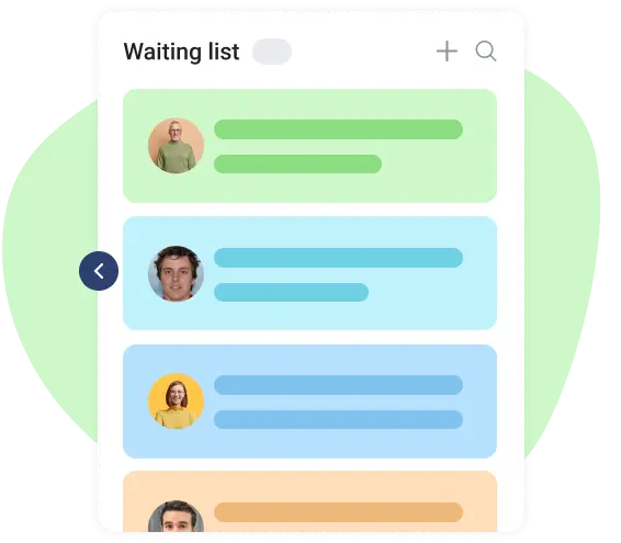 waiting list in daily task planner