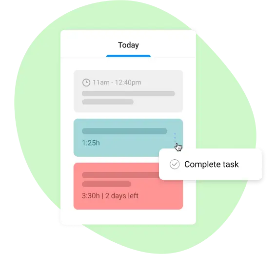 Check completed tasks in your planner