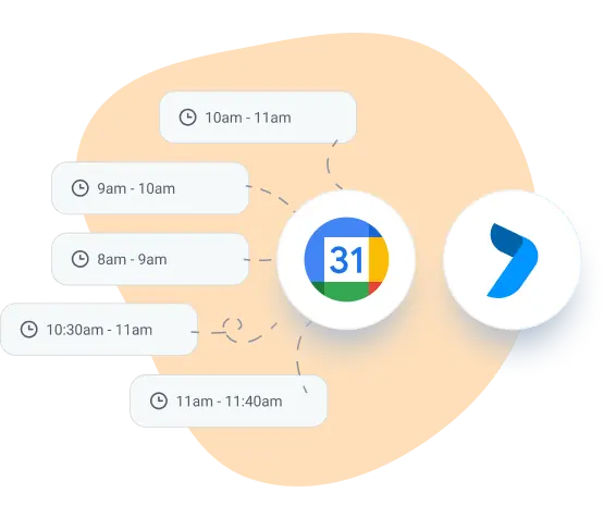 Google calendar integration with electronic planner