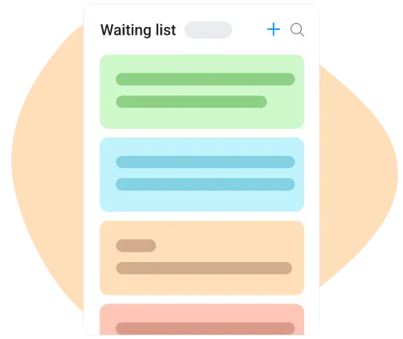 Save unscheduled tasks to the waiting list
