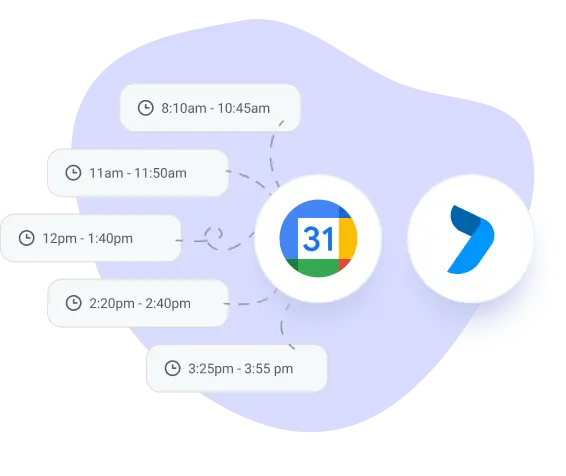 google calendar integration in employee performance tracker