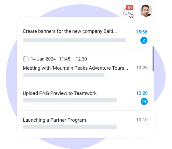 notifications in employee performance tracker