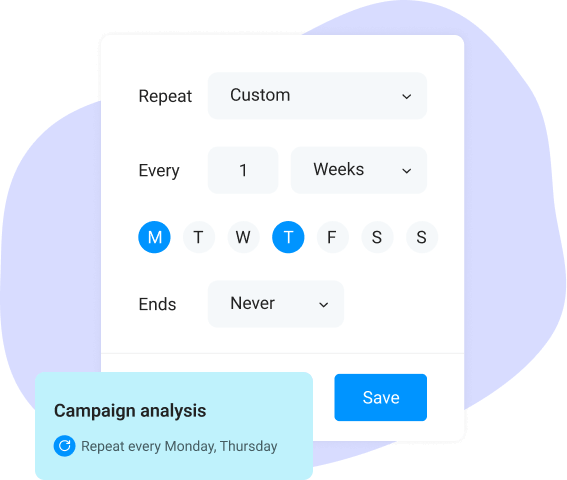 Set recurring tasks and events to save time