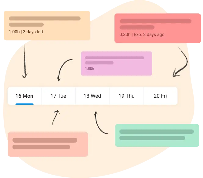 task scheduling in online organizer