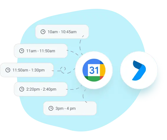 google calendar integration in online project planner