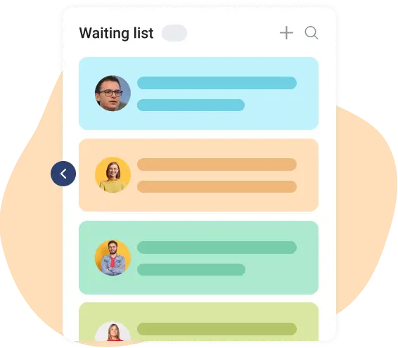waiting list in online project planner