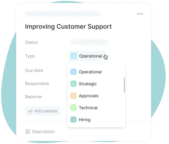 task types in online task manager