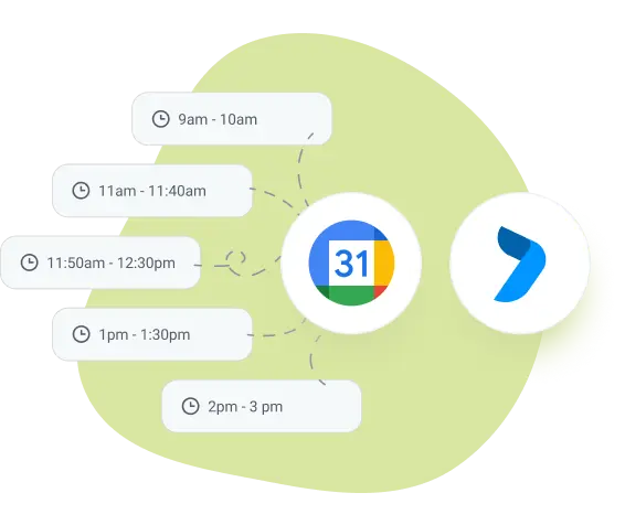 googlecalendar integration in project management planner