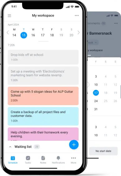 mobile app for project management planner