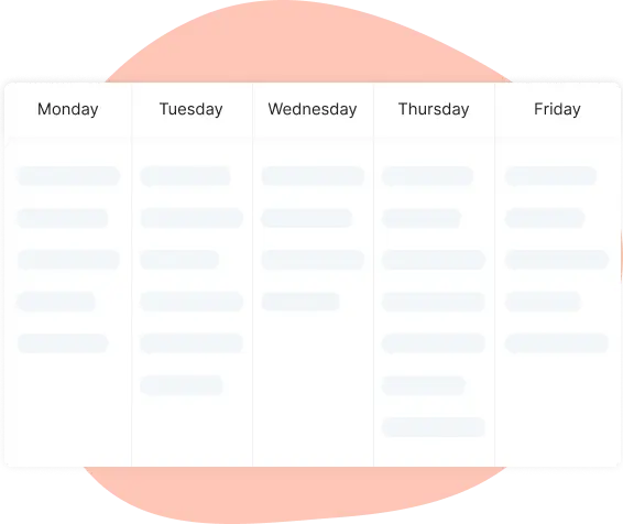 week planning in project management task list