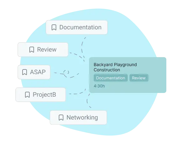 add tags in project planning app