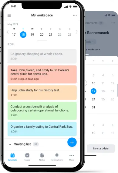 mobile app for project planning app