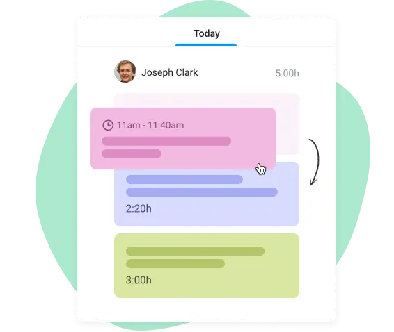 task ordering in project planning app