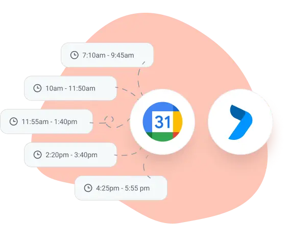 google calendar integration in project task list