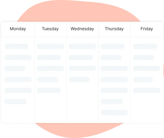 week planning in project task planner