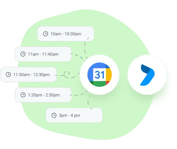 google calendar integration in project tracking board