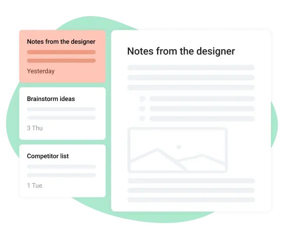 write notes in project tracking board