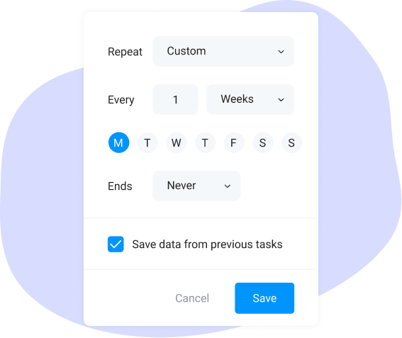 Create recurring tasks and events