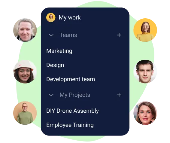 add teams in task board