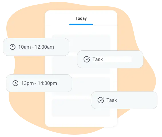 tasks and events on a single board
