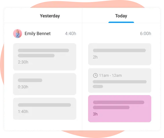 Completed tasks in the daily task planner