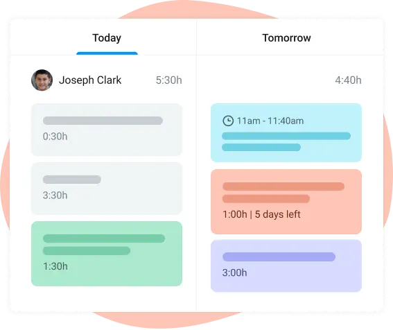 track progress in team productivity tracker