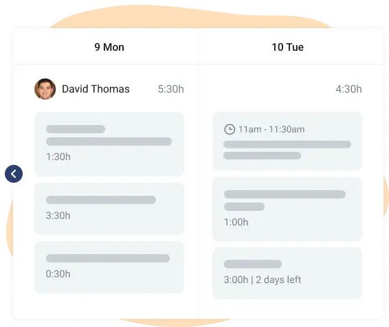 review performance in team project tracker