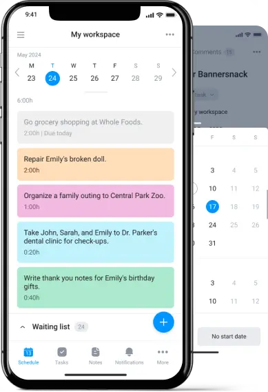 mobile app for team task board