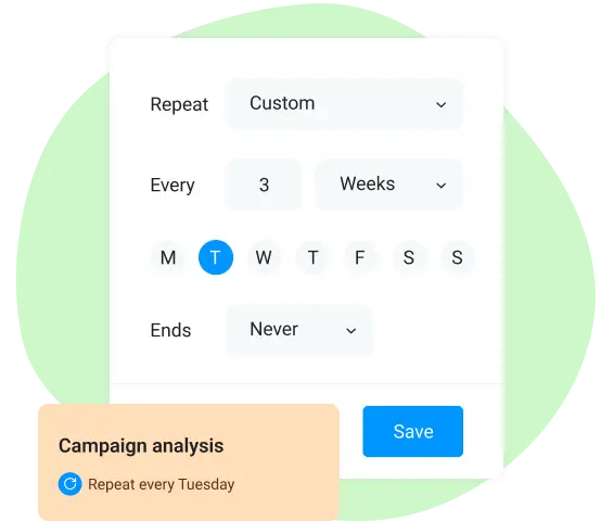 recurring tasks in team task planner