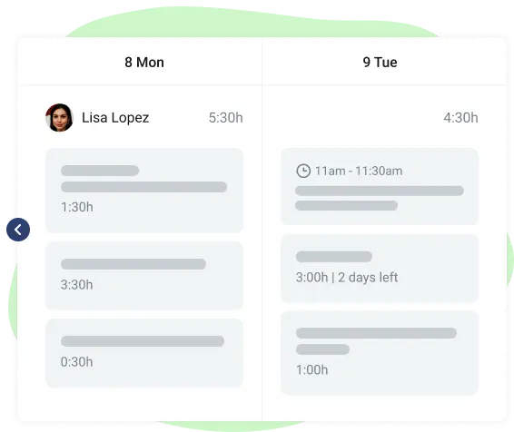 review performance in team task planner