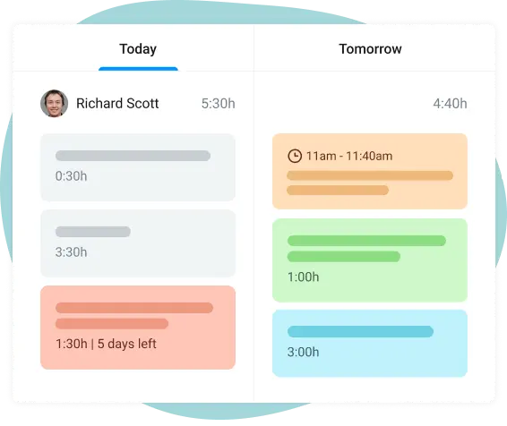 track progress in team task planner