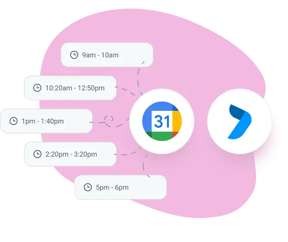 google calendar integration in team task tracker