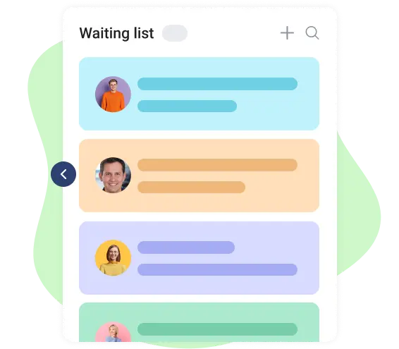 waiting list in team task tracker