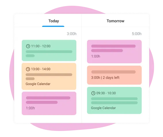 Keep your tasks and events together