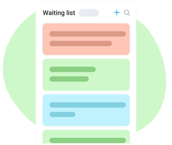waiting list in the task tracker