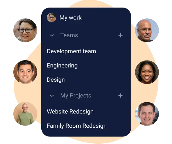 add teams in work board