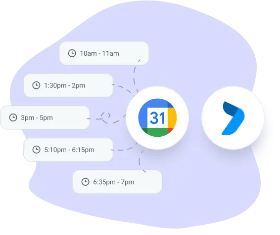 google calendar integration in work board