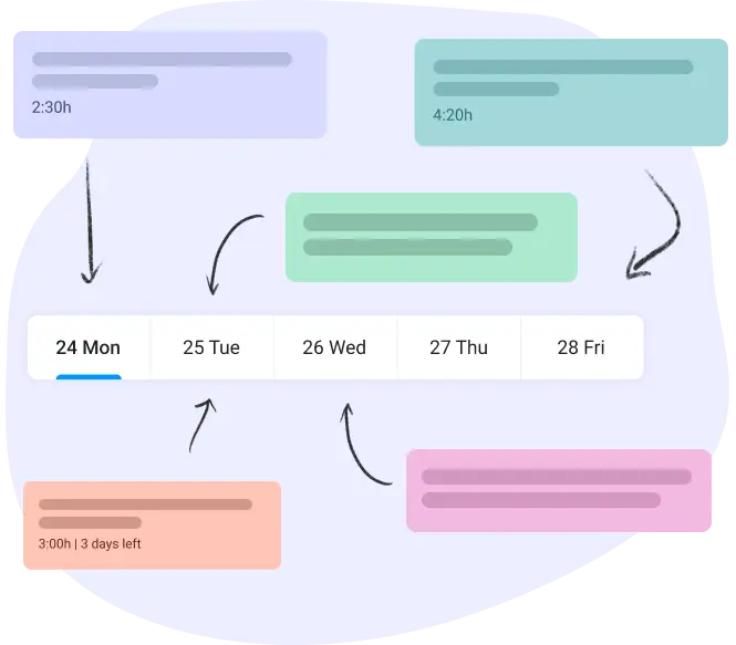 task scheduling in work productivity tracker