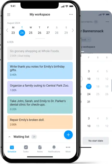 mobile app for work task tracker