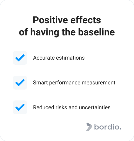 Positive effects of having the baseline