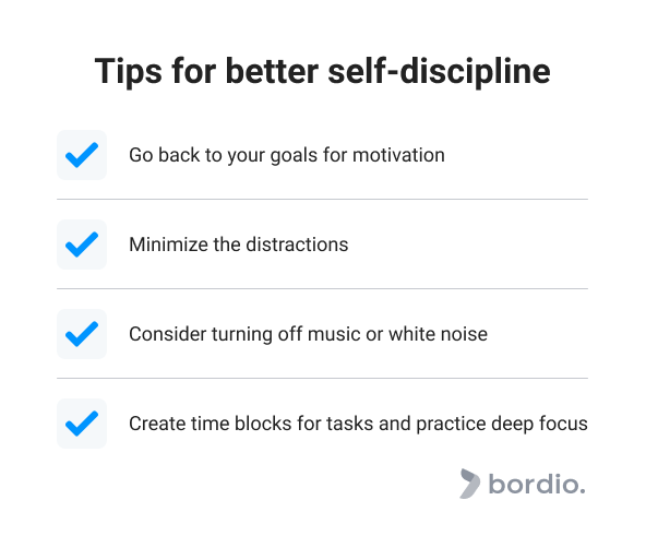 Self Descipline Tips