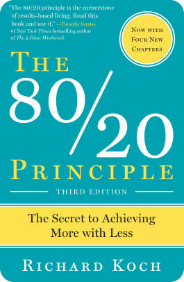The 80/20 principle by Richard Koch book cover