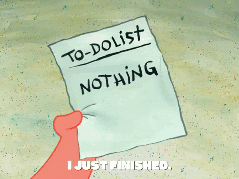 to do list nothing