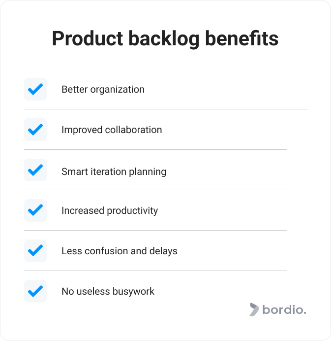 Product backlog benefits