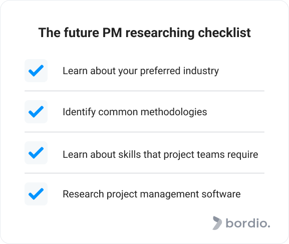 The future PM researching checklist