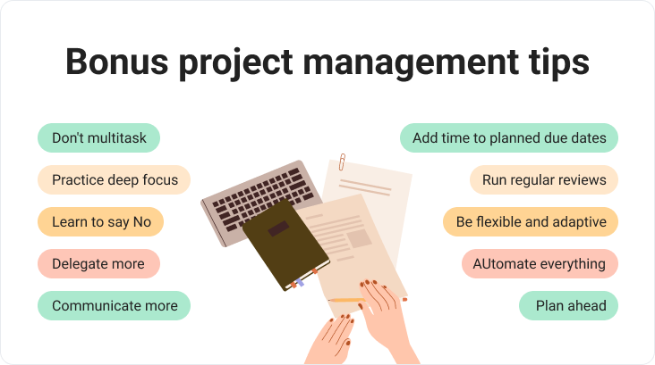 Bonus project management tips