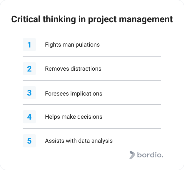 Critical thinking in project management