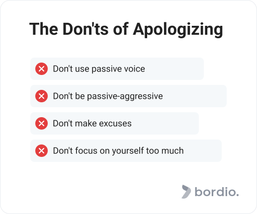 The Don'ts of Apologizing