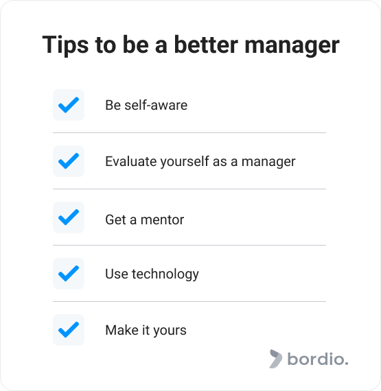 Tips to be a better manager